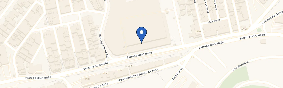 Mapa da estação Assaí Atacadista - Galeão