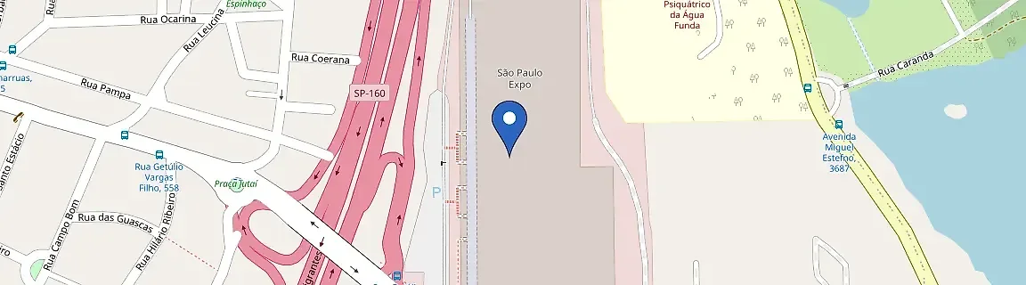 Mapa da estação Sao Paulo Expo