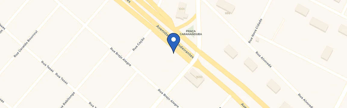 Mapa da estação Bandeirantes