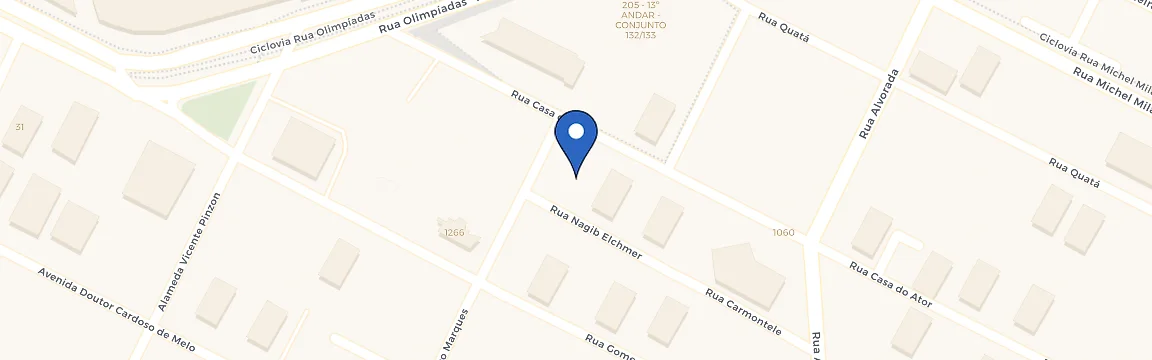 Mapa da estação Zletric Continental Square Faria Lima