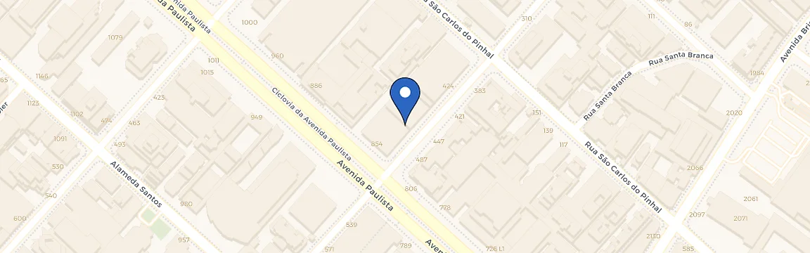 Mapa da estação Shopping Top Center