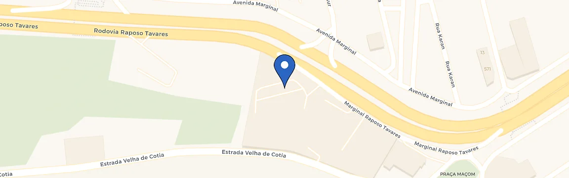Mapa da estação Carrera Nissan Cotia