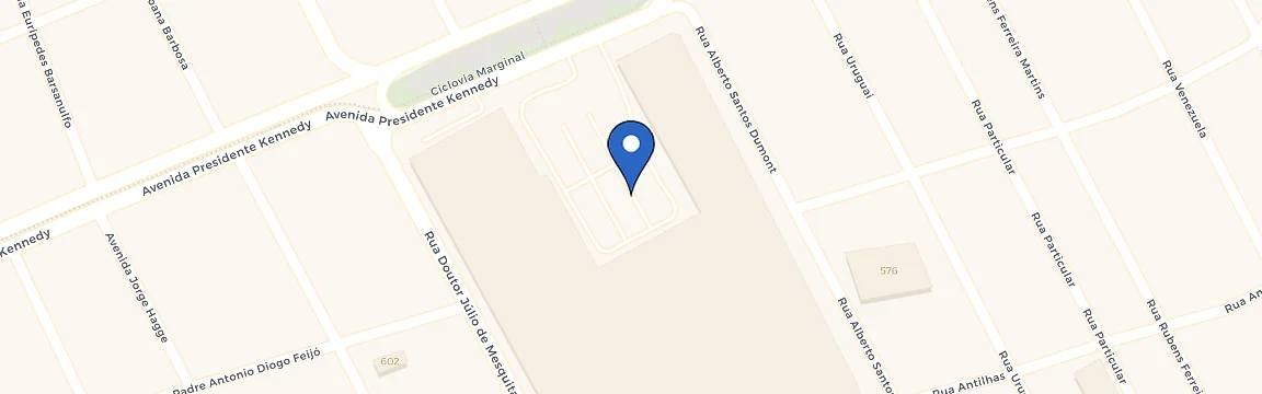 Mapa da estação Shopping Pátio Aviação