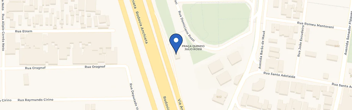 Mapa da estação Ecovias Base SAU