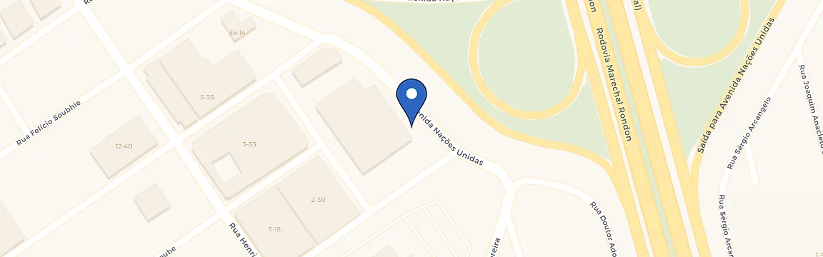 Mapa da estação Cia Charge - Bauru
