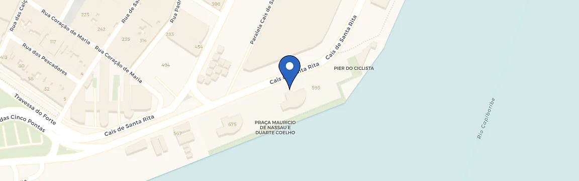 Mapa da estação Píer Maurício De Nassau