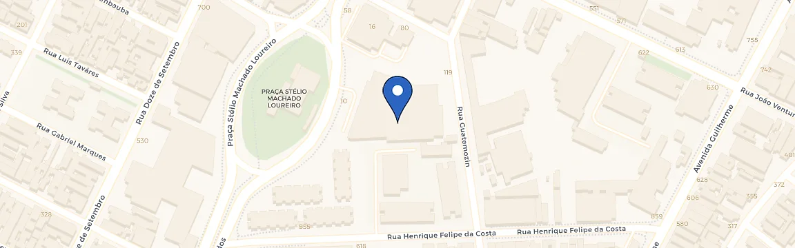 Mapa da estação Nissan Fuji Praça Stélio Machado Loureiro