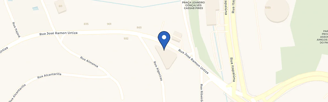 Mapa da estação Pão De Açúcar