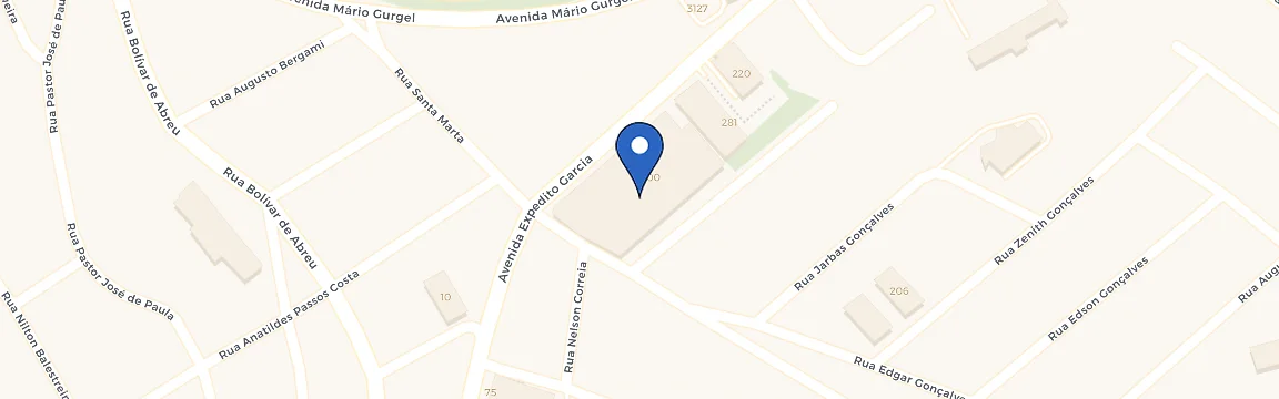 Mapa da estação EcoDot. Carone - Campo Grande