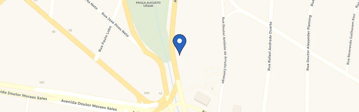 Mapa da estação Porsche Center Campinas