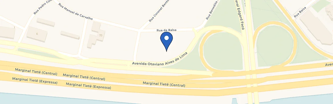 Mapa da estação Santil Comercial Elétrica Marginal Tietê