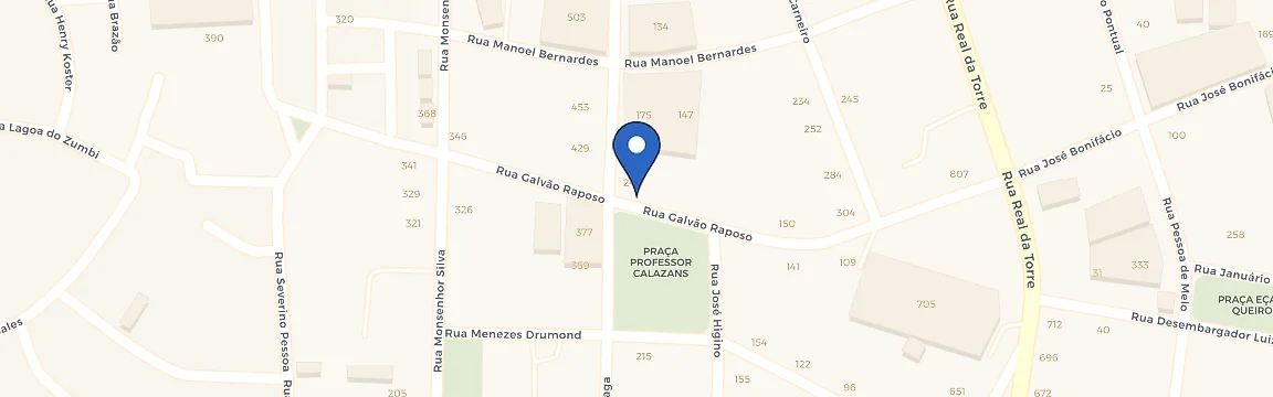 Mapa da estação Veneza Jato