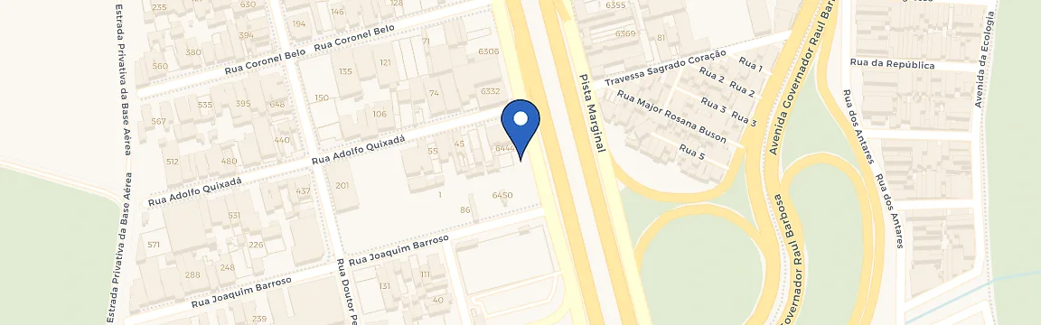 Mapa da estação Ion Mobilidade - BR 116 Aeroporto Boaventura