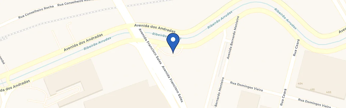 Mapa da estação Posto Viaduto Andradas