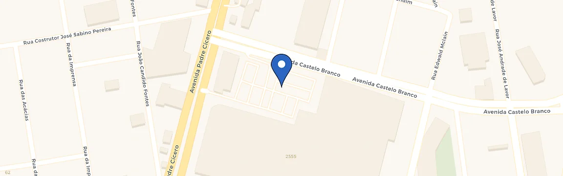 Mapa da estação Bionova Shopping Cariri