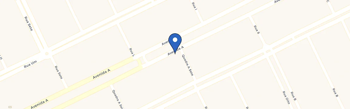 Mapa com a localização da estação Hotel Planaltina 80kW