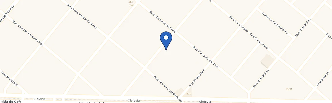 Mapa da estação Padaria Nossa Senhora Aparecida