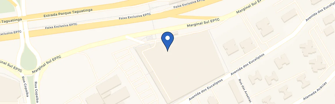 Mapa da estação Costa Atacadão Águas Claras