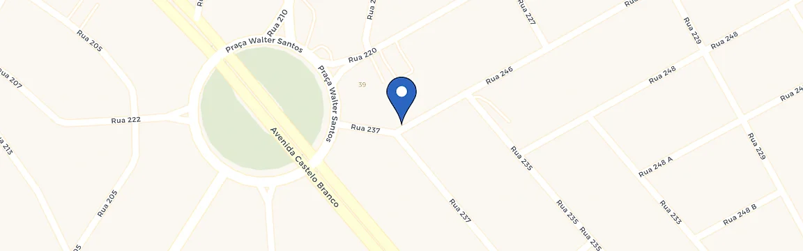 Mapa da estação Casa Grande
