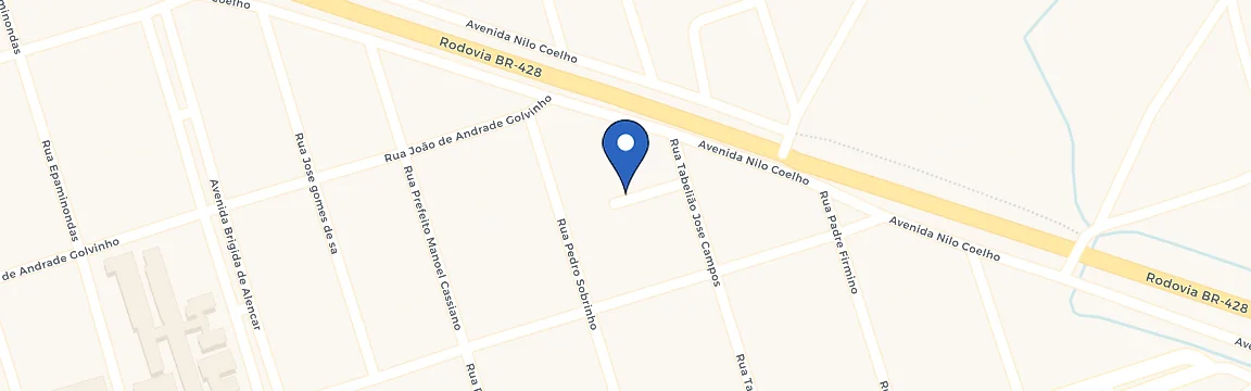 Mapa da estação Pedrinho Empreendimentos