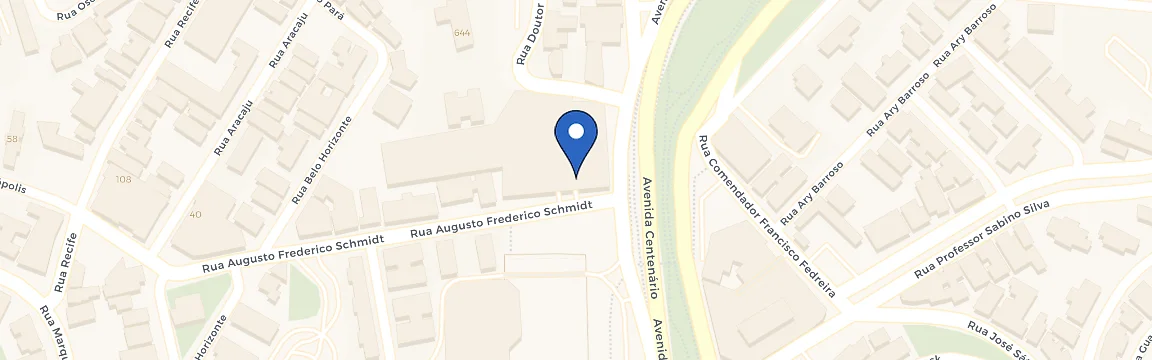 Mapa da estação Atacadão Barra