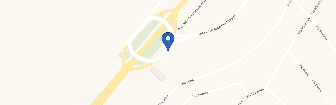 Mapa da estação Ibis Budget Muriaé