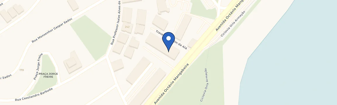 Mapa da estação Bahia Suites