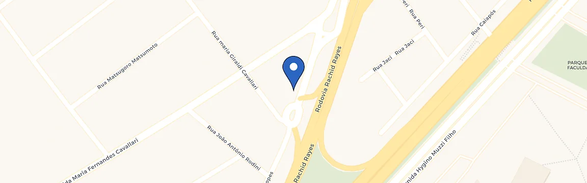 Mapa da estação Posto Monte Carlo Marília SP