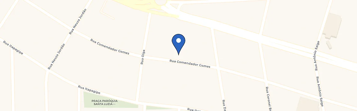 Mapa da estação Uberaba