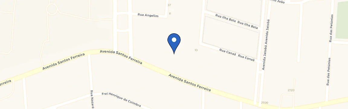 Mapa da estação Rissul Santos Ferreira