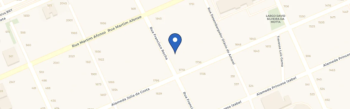 Mapa da estação Ecofortte - Francisco Rocha