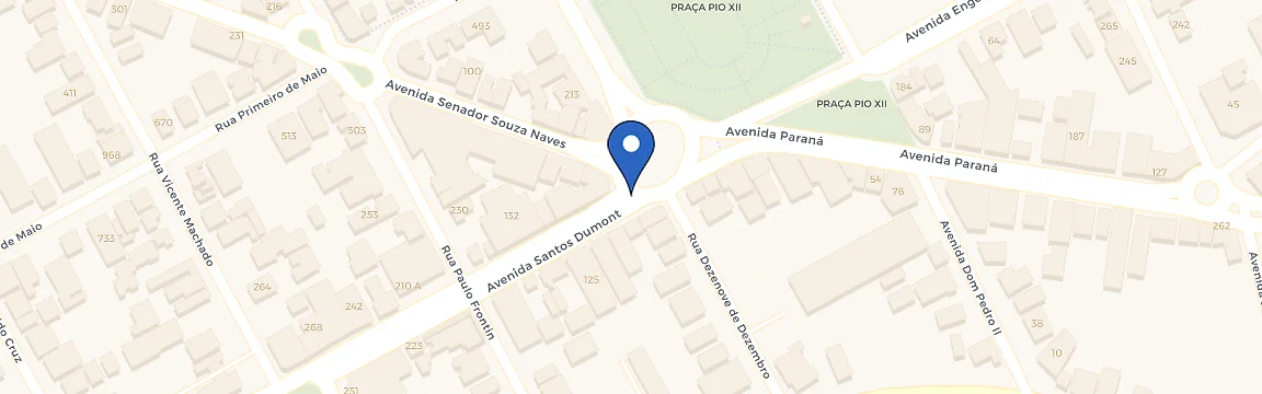 Mapa da estação Ibiporã