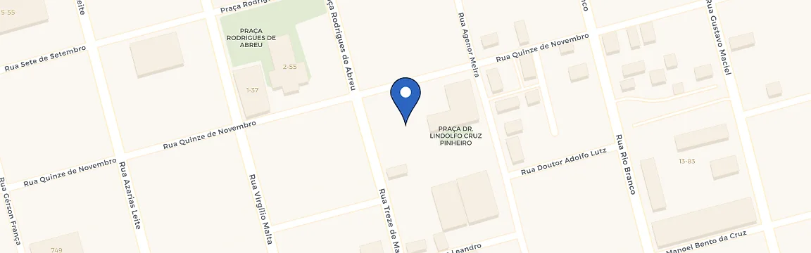 Mapa da estação CDU Unimed Bauru