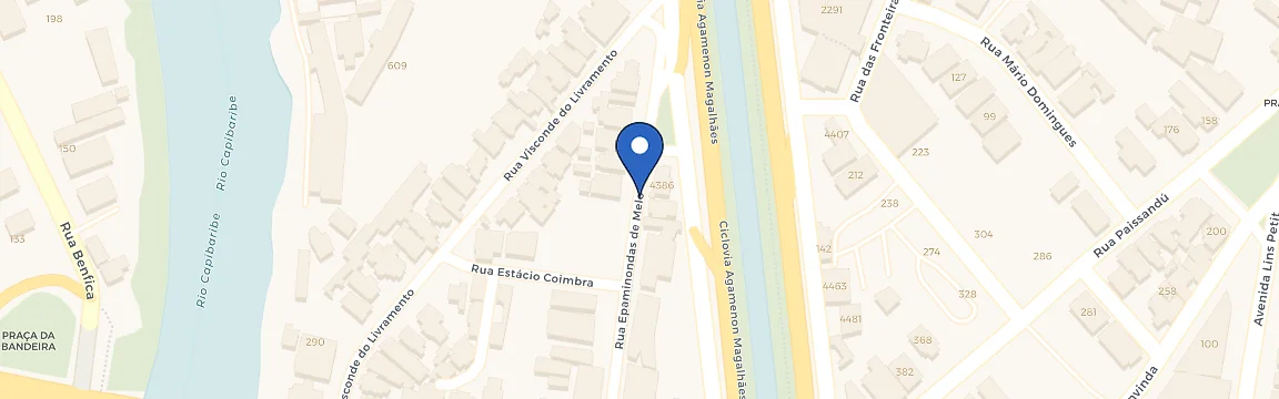 Mapa da estação Santos