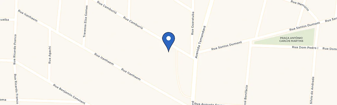 Mapa da estação Skyfit Tamandaré
