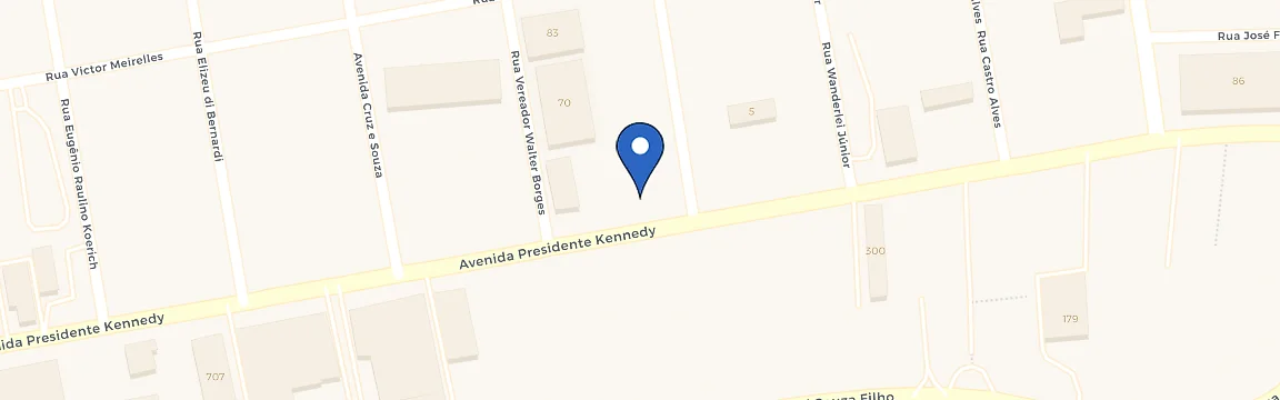 Mapa da estação Sicoob - Kobrasol