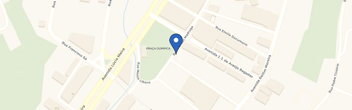 Mapa da estação Teresópolis Shopping Center