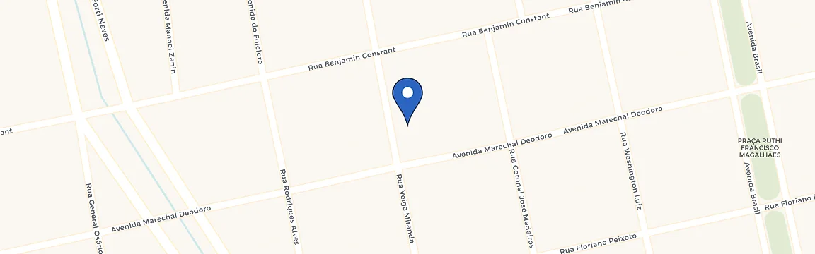 Mapa da estação Pousada Das Bandeiras