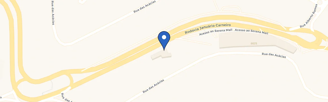 Mapa da estação WePlug Posto Ale Serena Mall