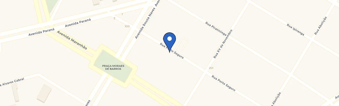 Mapa da estação Bionova Academia Panobianco