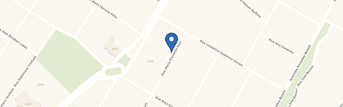 Mapa da estação Pessoto Flex Fernandópolis