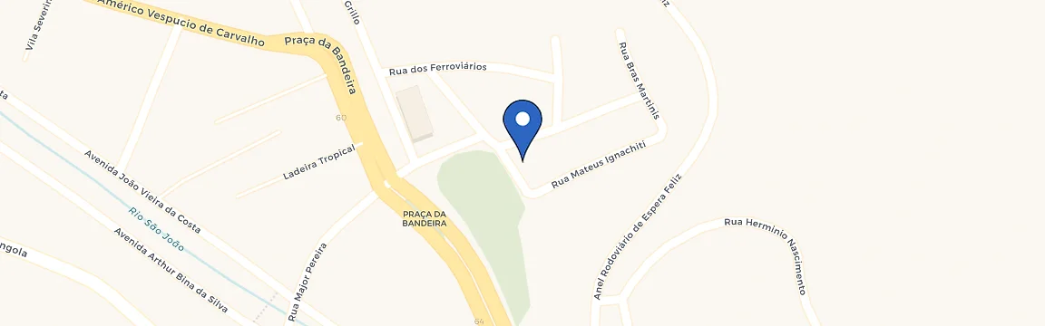 Mapa da estação Evomob Evosolar Espera Feliz