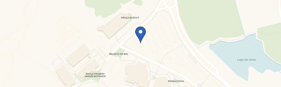 Mapa da estação Universidade De Sorocaba