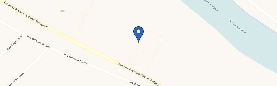 Mapa com a localização da estação Posto Fratelli GNV