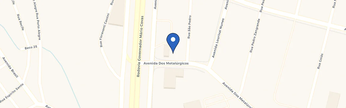 Mapa da estação Coopees Posto Planalto