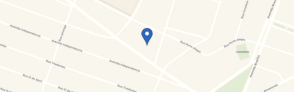 Mapa da estação Viavolt Posto Confiança