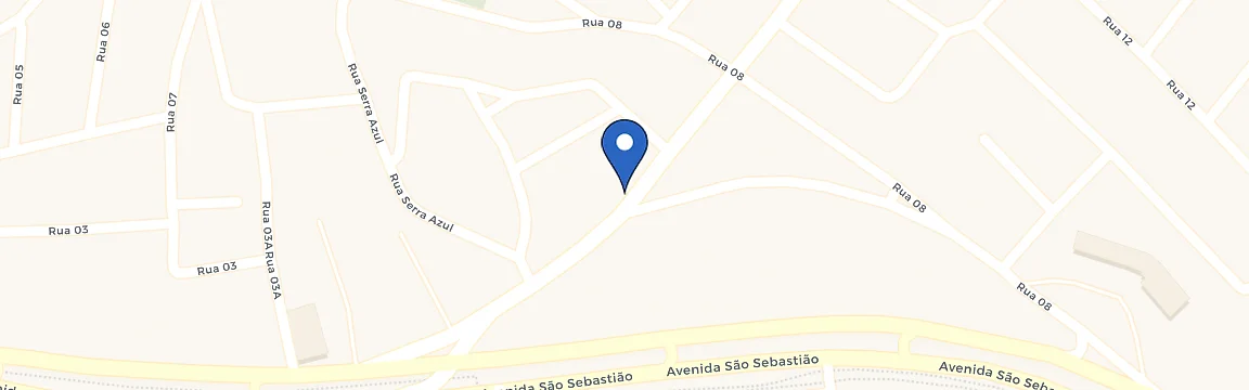 Mapa com a localização da estação Panificadora Sabor do Pão Centry Energy