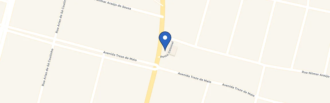 Mapa da estação Colônia Gurguéia
