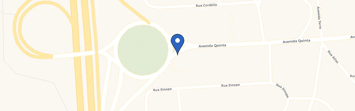 Mapa com a localização da estação WePlug Posto Serena - Vale Do Sol