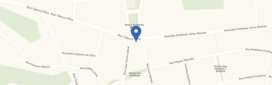 Mapa com a localização da estação Prefeitura Do Pilar